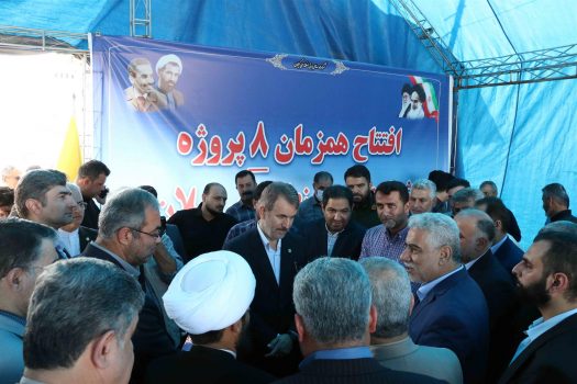 نخستین تاسیسات فوق توزیع در شهرستان سنگر به بهره برداری رسید