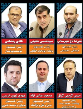 ترکیب هیات رئیسه کمیسیون های تخصصی شورای رشت انتخاب شدند
