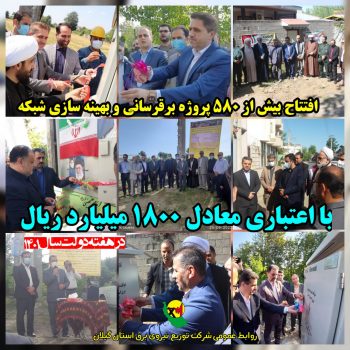 پروژه های افتتاحی در هفته دولت گام مهمی در راستای ارتقاء سطح خدمت رسانی بود