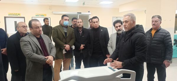 بازدید مهندس رستمی مدیرعامل شرکت خانه سازی ایران از پروژه بیمارستان شهید املاکی لنگرود