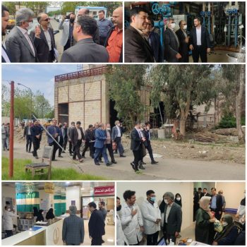بازدید سرپرست دانشگاه علوم پزشکی گیلان از بیمارستان شهید بهشتی بندرانزلی