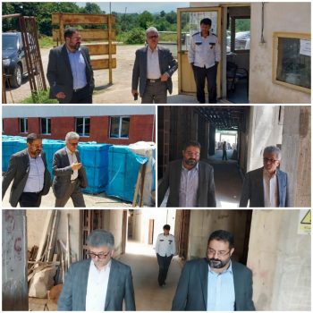 بازدید دکتر آشوبی از پروژه‌ بیمارستان ۴۰۰ تختخوابی پروفسور سمیعی در سایت لاکان