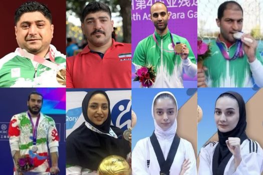 ۲ طلا،۳ نقره و ۳ برنز حاصل تلاش گیلانی ها دربازیهای پاراآسیایی چین
