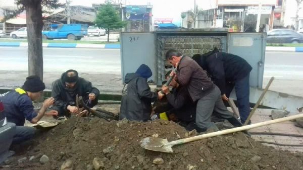 عملیات برگردان کافوهای مسی به کافو نوری در شهرستان تالش