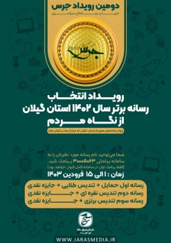 انتخاب رسانه برتر سال ۱۴۰۲ استان گیلان از نگاه مردم
