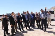 بازدید مشترک میدانی دکتر اسحق جمال امیدی  مدیر عامل شرکت سیمان خزر ، دکتر  مازیار رضوی مدیرکل منابع طبیعی و آبخیزداری استان گیلان و دکتر اخلاقی  معاونت مدیر کل صنعت معدن و تجارت استان گیلان از معادن شرکت سیمان خزر به منظور رفع موانع تولید