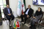 دیدار دکتر اسحق جمال امیدی مدیرعامل و نایب رئیس هیئت مدیره شرکت سیمان خزر  با دکتر مجتبی معصوم نژاد مدیر کل استاندارد استان گیلان