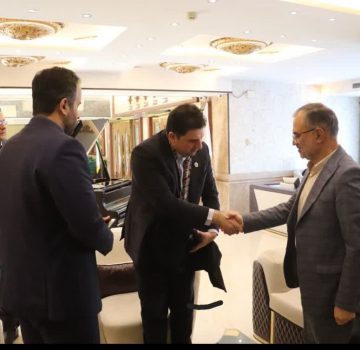 ورود دکتر دهقان سفیر انجمن خوراک جهان در ایران به رشت به منظور حضور در نمایشگاه کافه، رستوران و صنایع وابسته