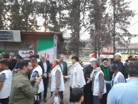 استقبال معاون سیاسی استاندار گیلان از کاروان پیاده‌روی زائران مرقد امام در رودبار