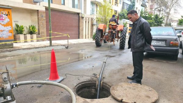 ادامه طرح جمع‌آوری کابل‌های مسی TOT بلوارگیلان در مرکز شهید محبی رشت