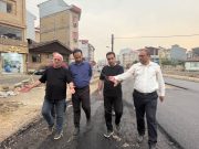 آسفالت خیابان  جدید سعدی به سرگل پس از تملک ۹۸ ملک آغاز شد