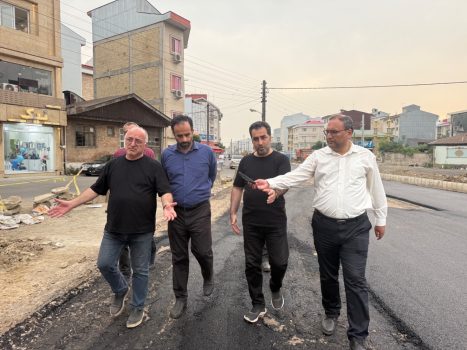 آسفالت خیابان  جدید سعدی به سرگل پس از تملک ۹۸ ملک آغاز شد