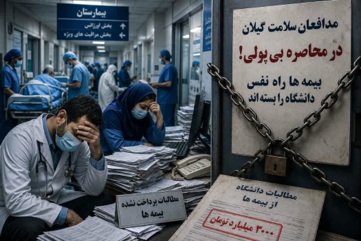 مدافعان سلامت گیلان در محاصره بی‌پولی؛ بیمه‌ها راه نفس دانشگاه را بسته‌اند!