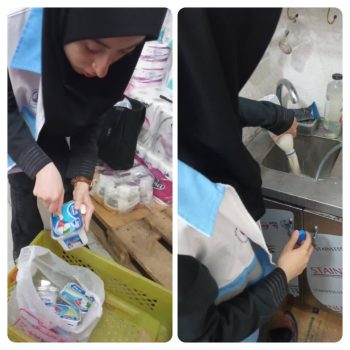 معدوم‌سازی ۱۵ کیلوگرم فرآورده‌ لبنی تاریخ‌مصرف‌گذشته در بندرانزلی
