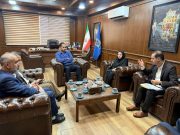 دیدار مدیرکل پست گیلان با شهردار رشت با محوریت پروژه «جی‌نف»